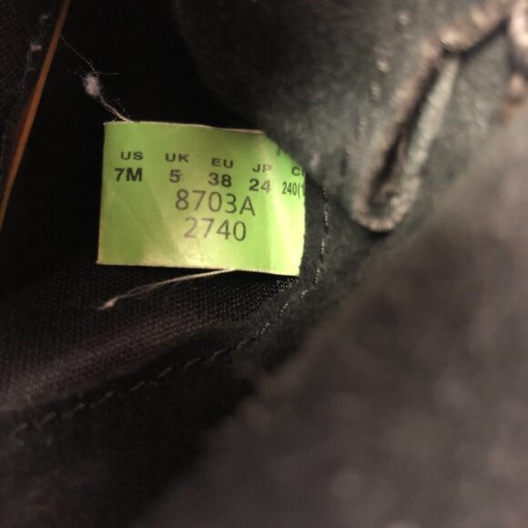 Timberland Black Leather & Suede Lace Up Combat Boots Size 7 - Picture 10 of 16